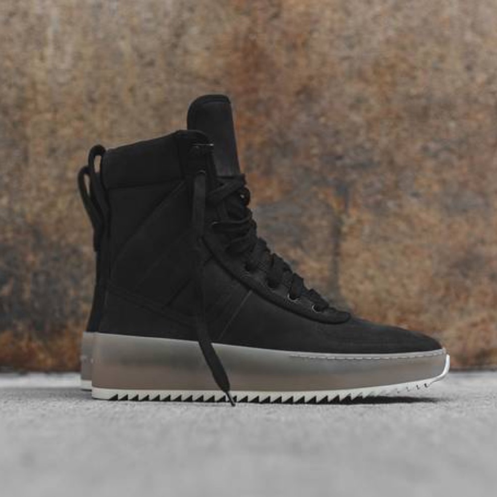 Fear of God Black Gum Military Sneakers 9.5 EU 43